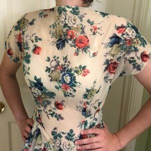 Vintage floral summer dress